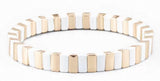 Rainbow Elastic Bracelet Enamel Tile Bracelets Metal Bohemian Pulseras