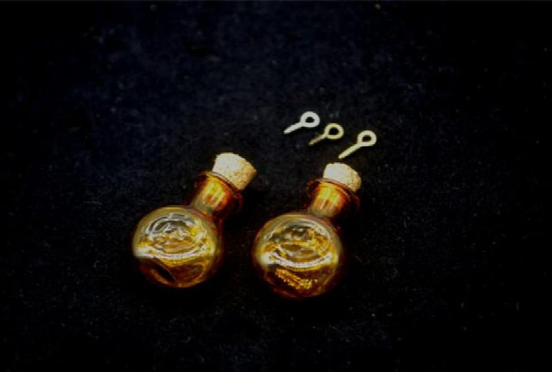 20pcs Mini Glass Vial Bottles with Cork Stopper for DIY Necklace Jewelry Pendant