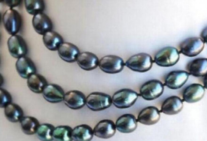 Tahitian Natural Pearl Necklace 48"
