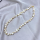 Baroque Pearl Necklace Natural Freshwater Choker Boho Girl Gift