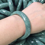 Natural Burmese Jadeite Dark Green 54-62mm Bracelet Princess Jewelry