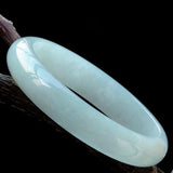Zheru Jewelry Natural Burmese Jade 54-64mm Light Bracelet Princess Gift
