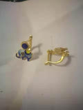Elephant Lapis Lazuli Earrings Cloisonne Enamel Jewelry