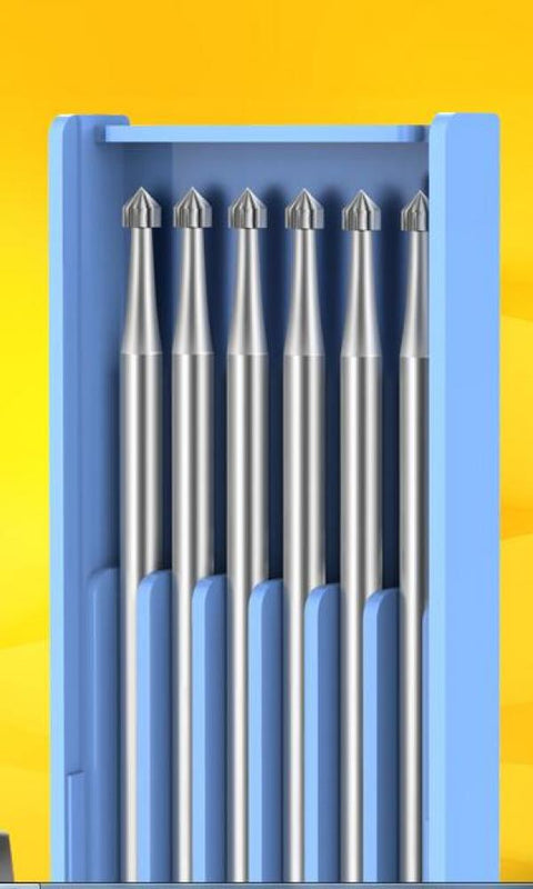 6Pcs High Drill Bit Woodworking Drilling Tools Bagged Burs