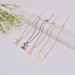 Duoying Name Necklace Custom Cartoon Picture Necklaces