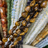 10mm 20pcs/String Natural Stone Heart Shape Beads for DIY Jewelry Making
