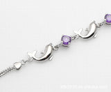 Dolphin Zircon Bracelet 925 Sterling Silver Jewelry