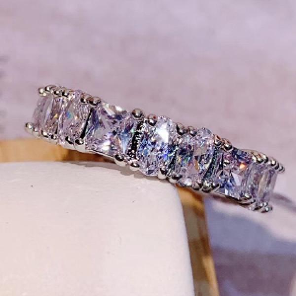 CZ Water Drop Ring for Women Engagement Wedding Band