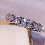 CZ Water Drop Ring for Women Engagement Wedding Band