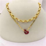 Amybaby Vintage Enamel Glaze Necklace Jewelry For Party