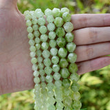 Green Peridot Stone Beads Faceted Spacer Beads 6 8 10mm
