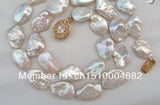 Big 17mm Baroque Keshi Reborn Pearl Necklace