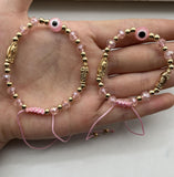 Religious Mary & St. Jude Crystal Bracelet - Prayer & Gift - Variety of Colors