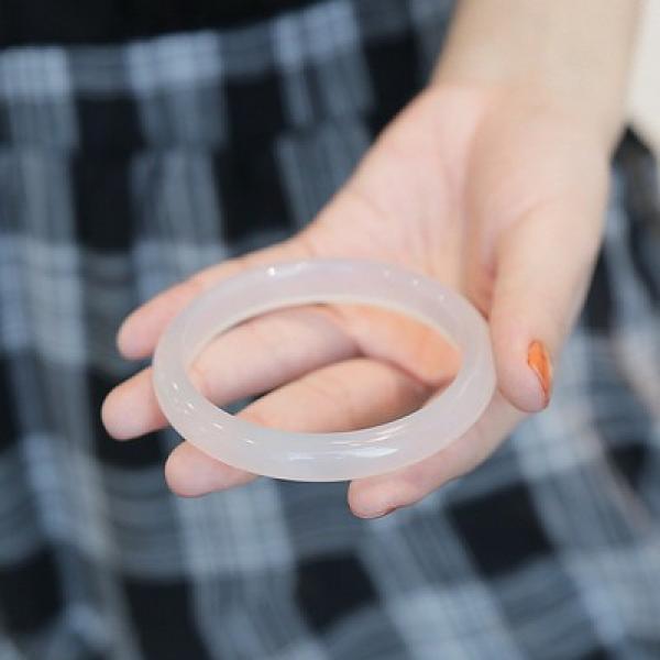 Zheru Jewelry Natural Agate Chalcedony Bangle