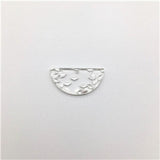 Clear Acrylic Semicircle Charms 30x15mm 100pcs/lot