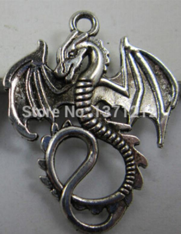 Retro Style pterosaur Alloy Charm Pendant Jewelry 50pcs