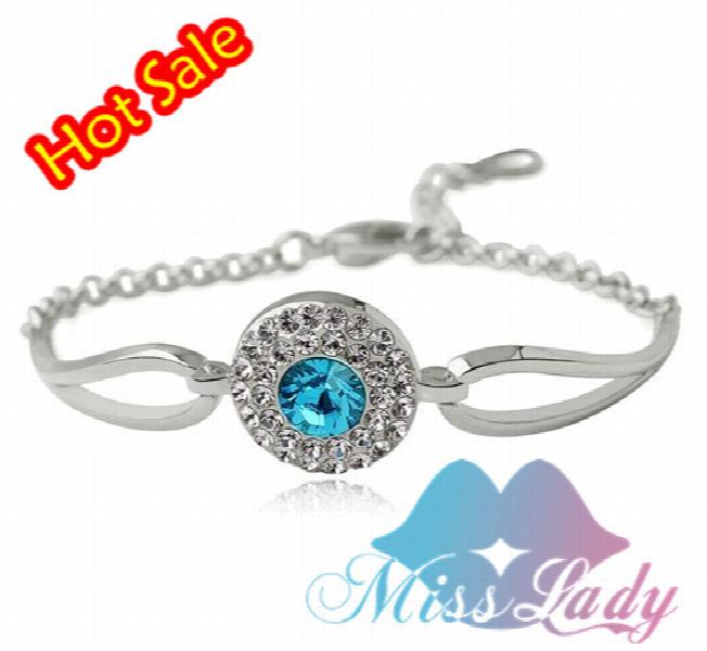 Vintage Rhinestone Crystal Round Bracelet for Women MLY4347
