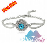 Vintage Rhinestone Crystal Round Bracelet for Women MLY4347
