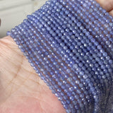 Royal Tanzanite Faceted Beads 3mm for Jewelry Making
