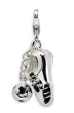 10pcs Soccer Shoe and Ball Sport Charm Set