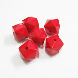 Acrylic Solid Faceted Cube Beads For Jewelry Making