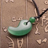 Natural Crystal Pendant Dongling Jade Magatama Tai Chi Yin Yang Fish