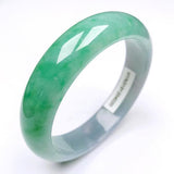 Zheru Burmese Emerald Green Two-Tone Bracelet for Mother and Girlfriend