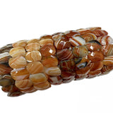 Red Agate Stone Beads Bracelet 11*14mm Natural Gemstone Jewelry Bangle