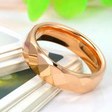 Rose Tungsten Carbide Couple Rings Weeding Ring Birthday