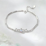 Moonstone Couple Bracelets Silver Plated Knight And Princess Classic