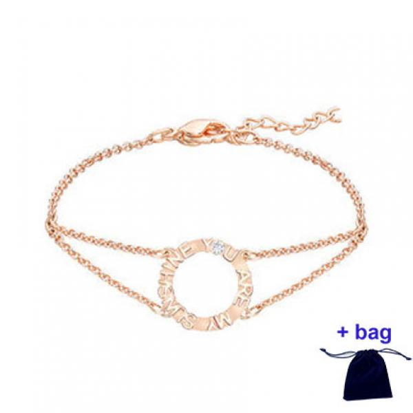 Admiration Bracelet Rose Tone Plated High Jewelry Bracelet