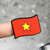 100PCS Mix National Flag PVC Craft Flat Back DIY Boys Girls Shoes Charms
