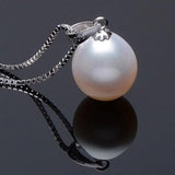 Drop Shape 925 Silver Natural Freshwater Pearl Pendant