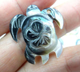 Quartz Crystal Abalone Shell Tortoise Pendant for DIY Jewelry Making