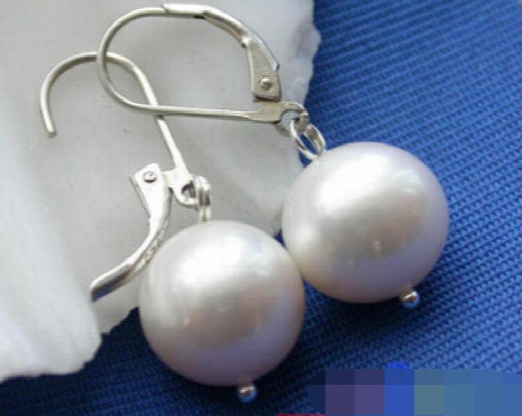 Freshwater Pearl Earrings 925S Silver - Bride Jewelry