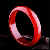 Natural Agate Chalcedony Red 54-64mm Bangle Princess Jewelry