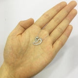 925 Silver Baby Footprint Necklaces for Mother Child