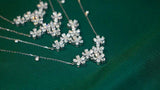 Flower Pendant Women's Necklace Wedding Bridal Jewelry