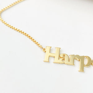 Plated Name Necklace, Dainty & Personalized