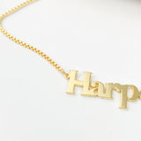 Plated Name Necklace, Dainty & Personalized