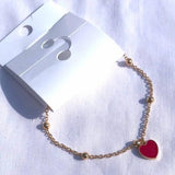 Heart Bracelet Enamel for Girl Woman Jewelry