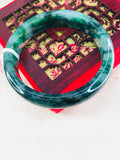 Natural Jadeite Bracelet Oil Cyan 54-62mm Female Jade Bracelet
