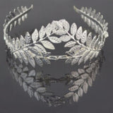 Roman Goddess Leaf Dainty Headdress Hair Crown Tiara Boho Bride