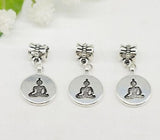 100Pcs Tibetan Silver Buddha Charms for Bracelet