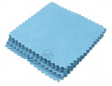 150pcs Silver Jewelry Polishing Cloth 80x80mm Double Sides Cotton
