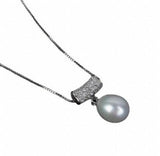Elegant 925 Silver Pearl Necklace Pendant for Women