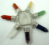 7 Chakra Pyramid Stone Energy Generator Necklace