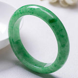 Natural Burmese Light Green Jadeite 54mm-64mm Bracelet