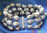 Gray Baroque Freshwater Pearl Bracelet