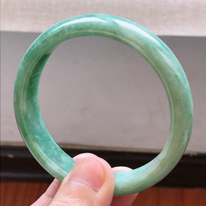 Zheru Jewelry Natural Myanmar Jade 54-62mm Princess Bracelet